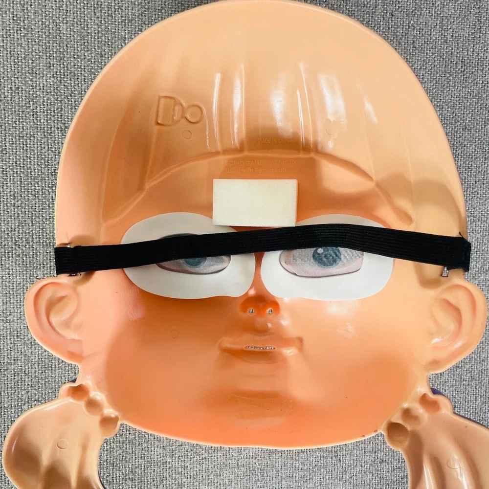 Spirit Halloween Squid Game Young Hee Doll Mask Adult Plastic Netflix Costume TV